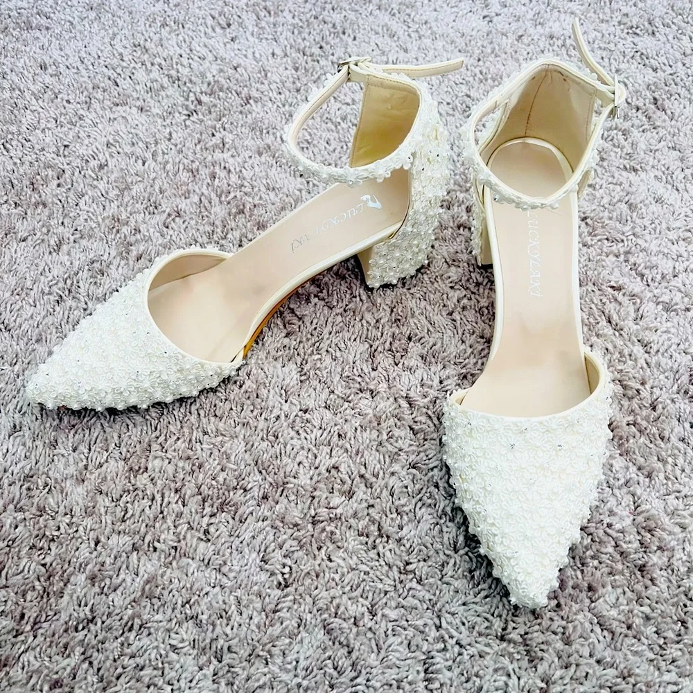 Pearl Wedding Heel - Picture 1 of 11